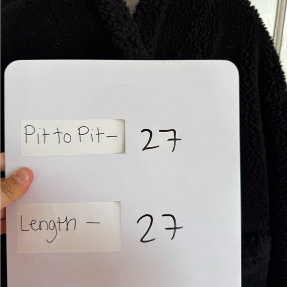 Velvet by Graham & Spencer black Sherpa fleece coat size medium - Picture 8 of 8